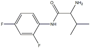 2-amino-N-(2,4-difluorophenyl)-3-methylbutanamide,,结构式