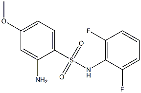 2-amino-N-(2,6-difluorophenyl)-4-methoxybenzene-1-sulfonamide Struktur