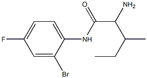 2-amino-N-(2-bromo-4-fluorophenyl)-3-methylpentanamide,,结构式