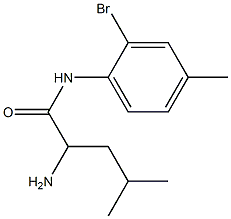 2-amino-N-(2-bromo-4-methylphenyl)-4-methylpentanamide|