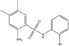 2-amino-N-(2-bromophenyl)-4,5-dimethylbenzene-1-sulfonamide|