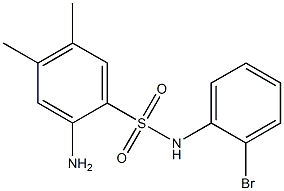  2-amino-N-(2-bromophenyl)-4,5-dimethylbenzene-1-sulfonamide