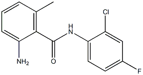 2-amino-N-(2-chloro-4-fluorophenyl)-6-methylbenzamide Structure