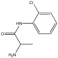 2-amino-N-(2-chlorophenyl)propanamide 结构式