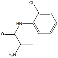 2-amino-N-(2-chlorophenyl)propanamide,,结构式