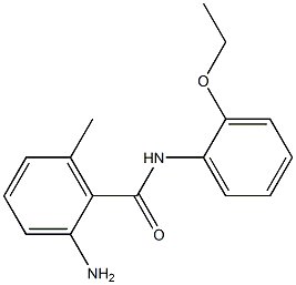 2-amino-N-(2-ethoxyphenyl)-6-methylbenzamide Struktur