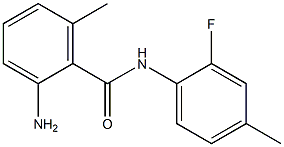 2-amino-N-(2-fluoro-4-methylphenyl)-6-methylbenzamide Structure