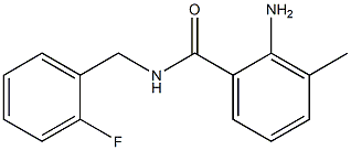 2-amino-N-(2-fluorobenzyl)-3-methylbenzamide Struktur