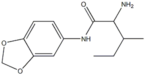 2-amino-N-(2H-1,3-benzodioxol-5-yl)-3-methylpentanamide Structure