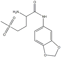 2-amino-N-(2H-1,3-benzodioxol-5-yl)-4-methanesulfonylbutanamide