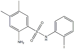 2-amino-N-(2-iodophenyl)-4,5-dimethylbenzene-1-sulfonamide Structure