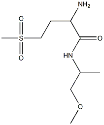 2-amino-N-(2-methoxy-1-methylethyl)-4-(methylsulfonyl)butanamide Structure