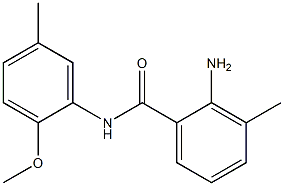 2-amino-N-(2-methoxy-5-methylphenyl)-3-methylbenzamide Structure