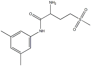 2-amino-N-(3,5-dimethylphenyl)-4-(methylsulfonyl)butanamide Structure