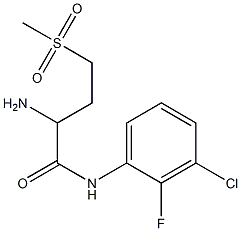 2-amino-N-(3-chloro-2-fluorophenyl)-4-methanesulfonylbutanamide