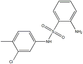 2-amino-N-(3-chloro-4-methylphenyl)benzene-1-sulfonamide