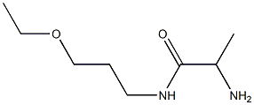 2-amino-N-(3-ethoxypropyl)propanamide Structure