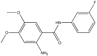 2-amino-N-(3-fluorophenyl)-4,5-dimethoxybenzamide 结构式