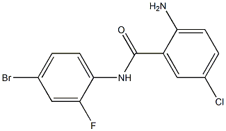 2-amino-N-(4-bromo-2-fluorophenyl)-5-chlorobenzamide,,结构式