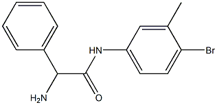 2-amino-N-(4-bromo-3-methylphenyl)-2-phenylacetamide Structure