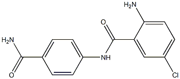 2-amino-N-(4-carbamoylphenyl)-5-chlorobenzamide Structure