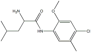 2-amino-N-(4-chloro-2-methoxy-5-methylphenyl)-4-methylpentanamide