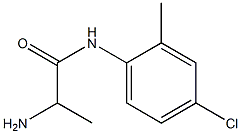 2-amino-N-(4-chloro-2-methylphenyl)propanamide Structure