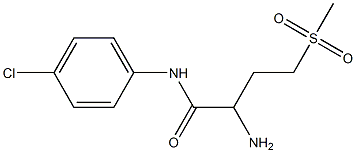 2-amino-N-(4-chlorophenyl)-4-(methylsulfonyl)butanamide|