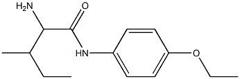 2-amino-N-(4-ethoxyphenyl)-3-methylpentanamide Structure