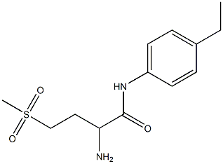 2-amino-N-(4-ethylphenyl)-4-(methylsulfonyl)butanamide