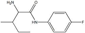 2-amino-N-(4-fluorophenyl)-3-methylpentanamide Struktur