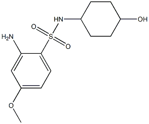  2-amino-N-(4-hydroxycyclohexyl)-4-methoxybenzene-1-sulfonamide