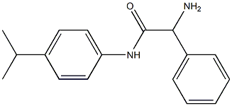2-amino-N-(4-isopropylphenyl)-2-phenylacetamide,,结构式