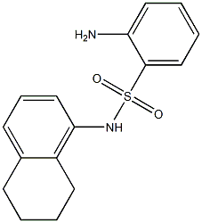 2-amino-N-(5,6,7,8-tetrahydronaphthalen-1-yl)benzene-1-sulfonamide Structure