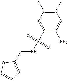 2-amino-N-(furan-2-ylmethyl)-4,5-dimethylbenzene-1-sulfonamide|