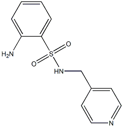 2-amino-N-(pyridin-4-ylmethyl)benzene-1-sulfonamide,,结构式