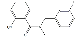 2-amino-N-[(3-fluorophenyl)methyl]-N,3-dimethylbenzamide Structure