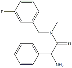 2-amino-N-[(3-fluorophenyl)methyl]-N-methyl-2-phenylacetamide Structure