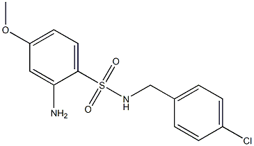 2-amino-N-[(4-chlorophenyl)methyl]-4-methoxybenzene-1-sulfonamide