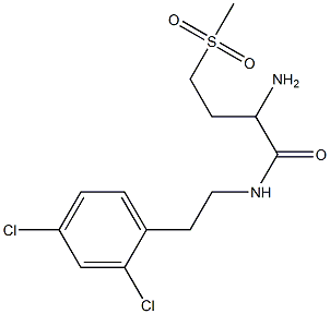  2-amino-N-[2-(2,4-dichlorophenyl)ethyl]-4-methanesulfonylbutanamide