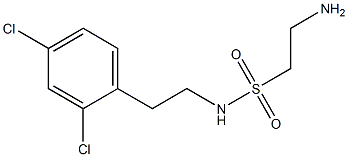 2-amino-N-[2-(2,4-dichlorophenyl)ethyl]ethanesulfonamide,,结构式