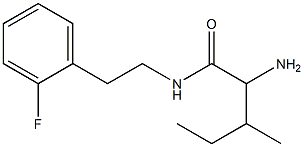 2-amino-N-[2-(2-fluorophenyl)ethyl]-3-methylpentanamide Structure