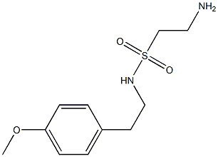 2-amino-N-[2-(4-methoxyphenyl)ethyl]ethane-1-sulfonamide Structure