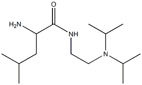 2-amino-N-[2-(diisopropylamino)ethyl]-4-methylpentanamide,,结构式