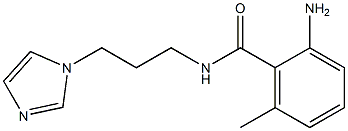 2-amino-N-[3-(1H-imidazol-1-yl)propyl]-6-methylbenzamide,,结构式