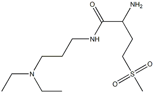 2-amino-N-[3-(diethylamino)propyl]-4-(methylsulfonyl)butanamide 化学構造式