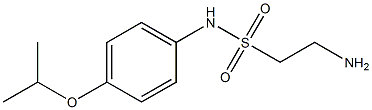 2-amino-N-[4-(propan-2-yloxy)phenyl]ethane-1-sulfonamide 结构式