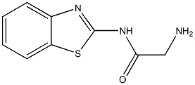 2-amino-N-1,3-benzothiazol-2-ylacetamide,,结构式