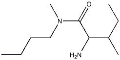 2-amino-N-butyl-N,3-dimethylpentanamide 化学構造式