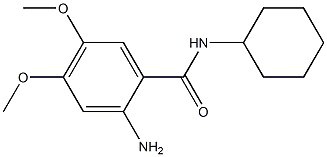 2-amino-N-cyclohexyl-4,5-dimethoxybenzamide Structure